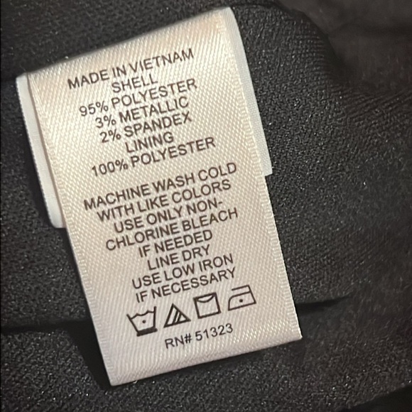 1.State Square Neck Princess Seam Metallic Shimmer Black Cocktail Mini Dress - Picture 8 of 10